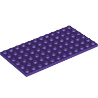 Lego destička 6x12, tmavě fialová (6329408)